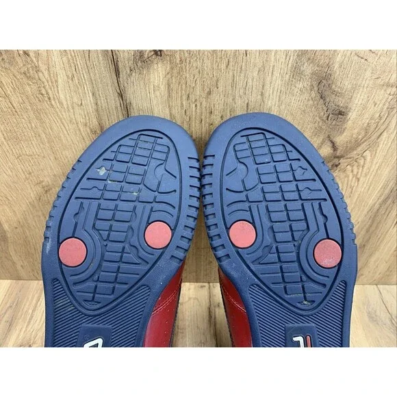 Fila Original Fitness Sneakers Mens 8 Red Navy White 90's Hip Hop 11F16LT-640 - Picture 13 of 16